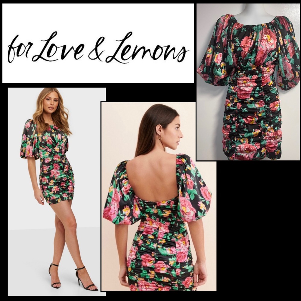 For Love and Lemons Jolie Puff Dress Size XS